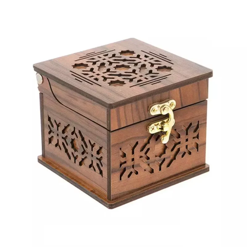 جعبه پذیرایی چوبی سری نگین کد BF009G