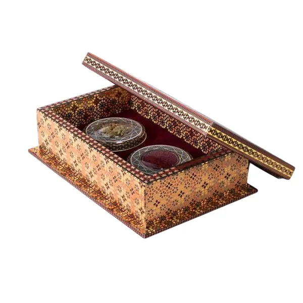 پک هدیه زعفران مدل خاتم کد PZ104