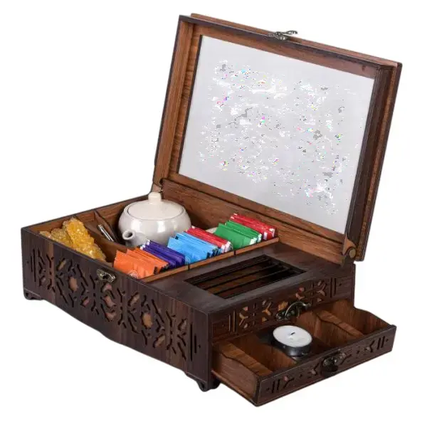 پک هدیه چوبی دمنوش کد PH5516