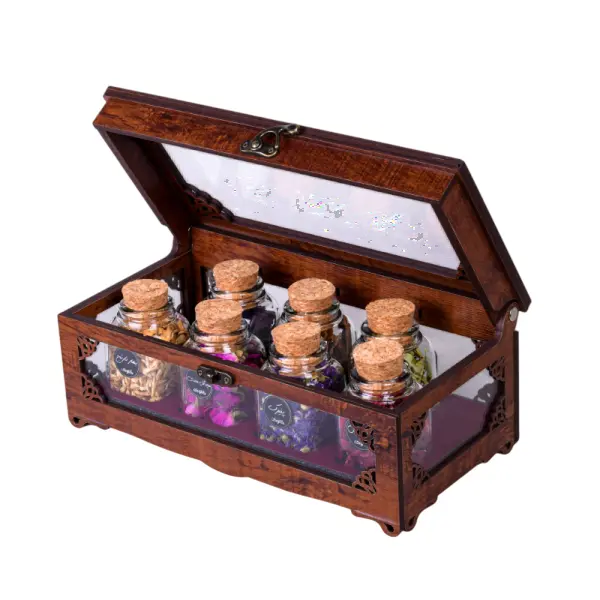 پک هدیه چوبی دمنوش لوتوس کد PH5512