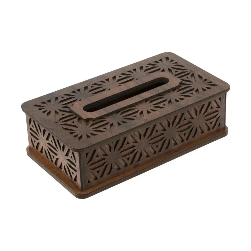 جعبه دستمال کاغذی چوبی کد BF010G