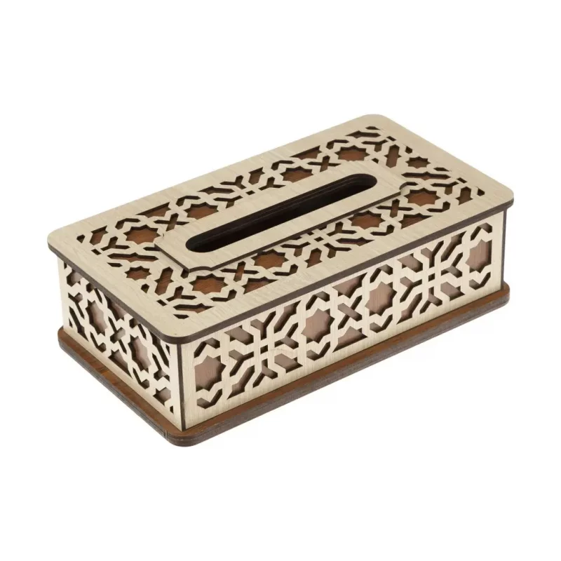 جعبه دستمال کاغذی چوبی کد BF012GK