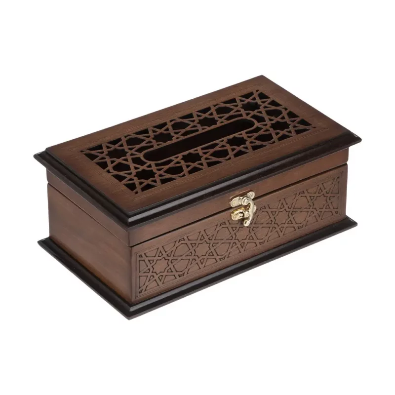 جعبه دستمال کاغذی چوبی کد BT031