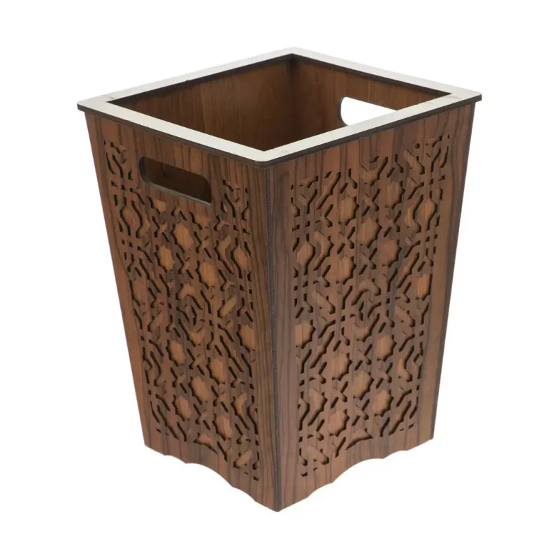 سطل زباله چوبی کد BF013G