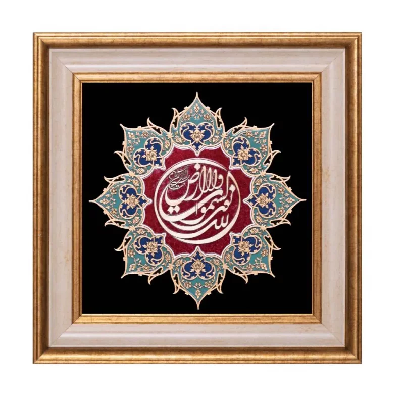 تابلو معرق چوبی آیه نور  مدل نگار  کد TN203Z