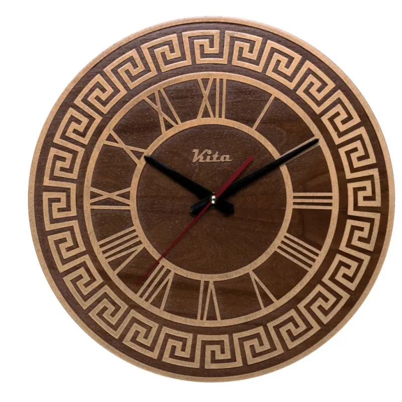 ساعت دیواری  مدل کلاسیک چوبی    کد ck603tc