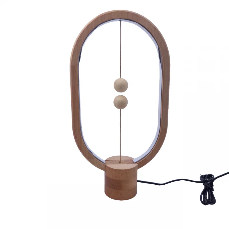 آباژور چوبی مگنتی بیضی کد LA5519