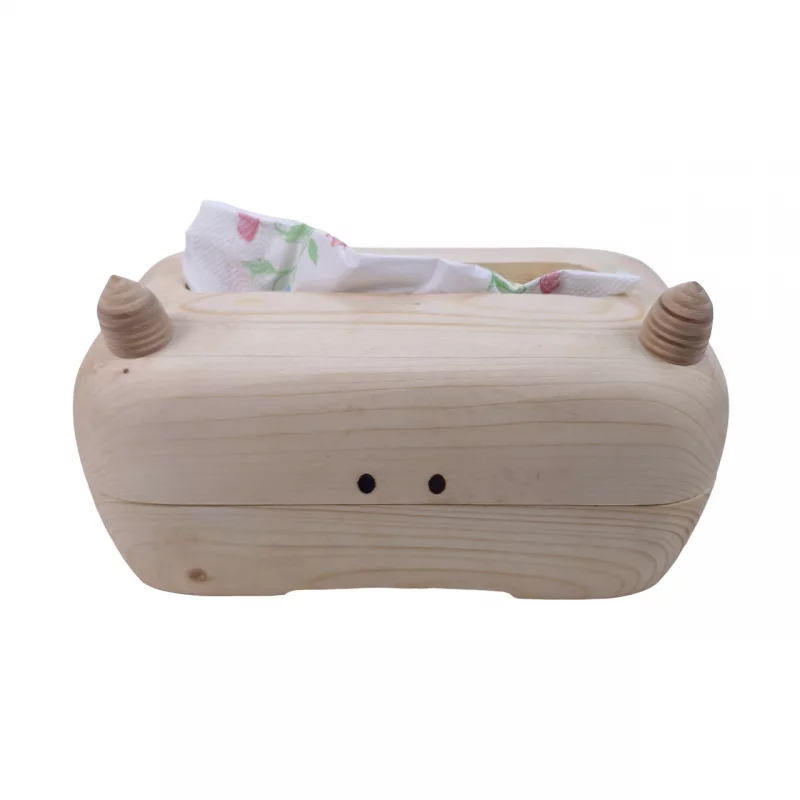 جا دستمال کاغذی چوبی طرح دیو کد WD5860