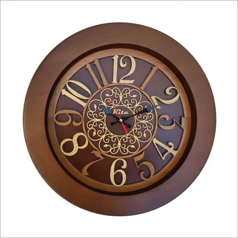 ساعت دیواری چوبی مدل رویال کد Cks623