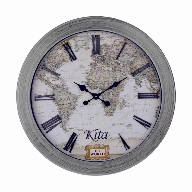 ساعت دیواری چوبی و چرم مدل آنتیک کد ۷۱۰