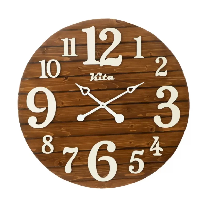 ساعت دیواری چوبی کد CKH632g