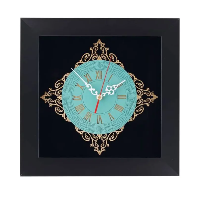 ساعت دیواری چوبی معرق کد TJ019