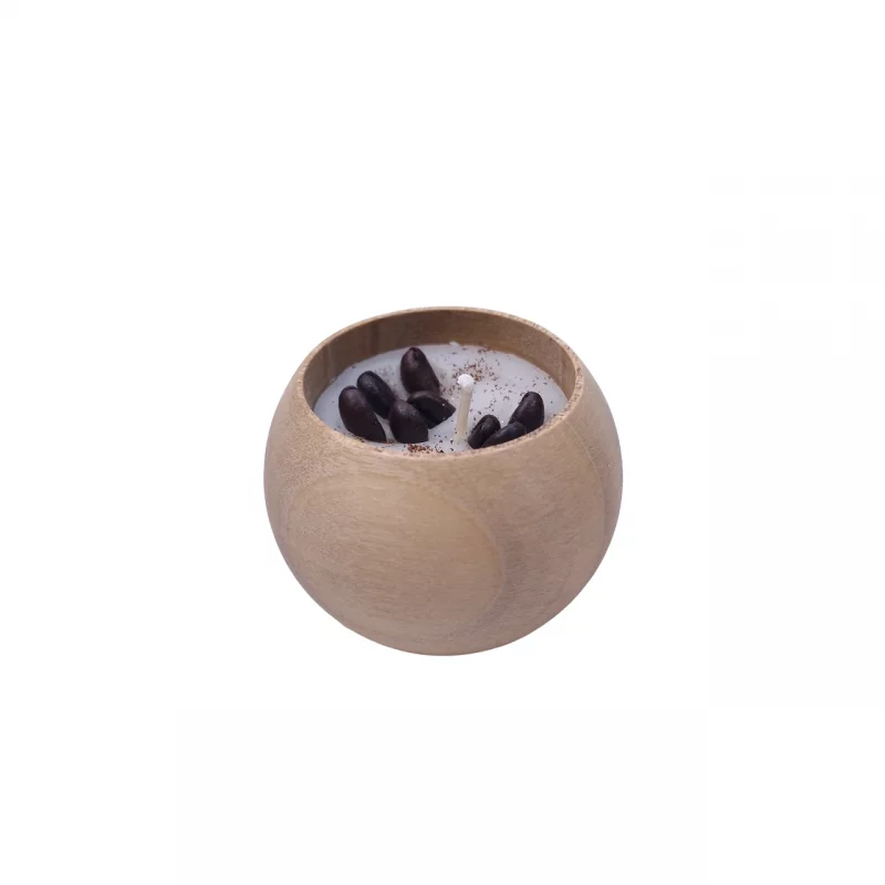 شمعدان چوبی پیاله ای کد WD5864