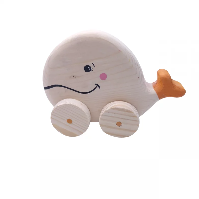 اسباب بازی چوبی طرح ماهی چرخدار کد WD5871