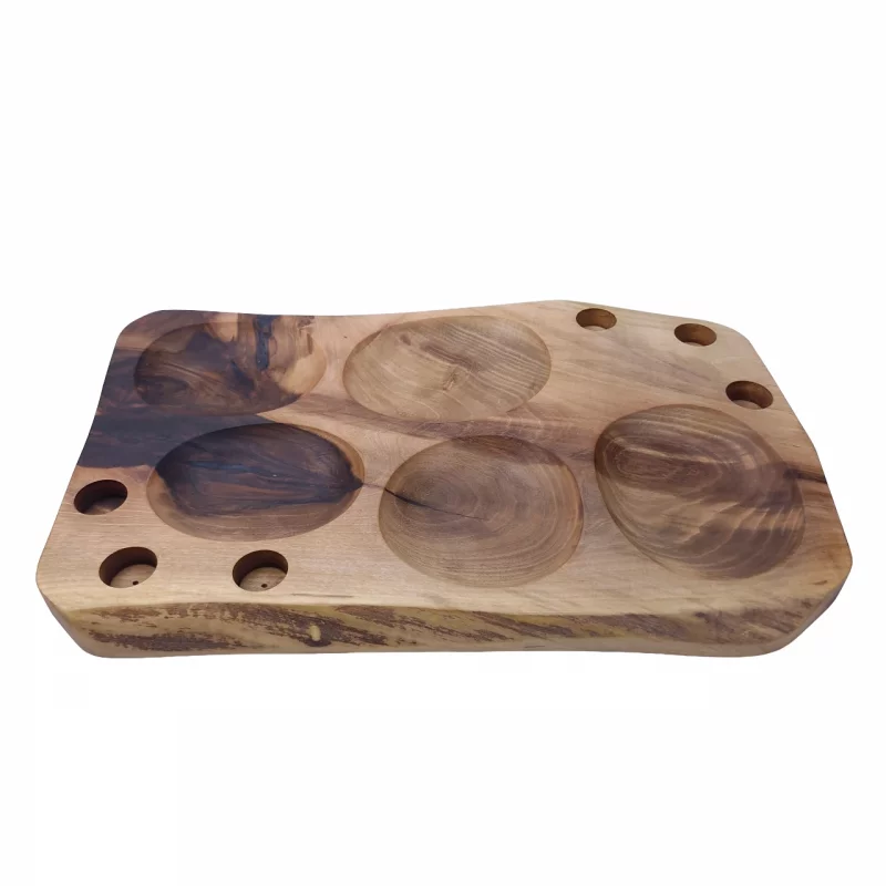 سینی مزه چوبی  با جای شات بزرگ کد WD5868