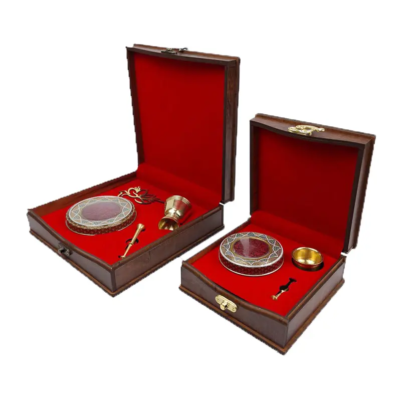 جعبه زعفران و هاون مدل یاقوت کد PZ123