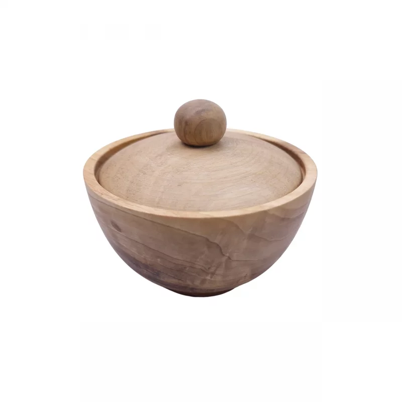 قندان چوبی گردو قطر 11 سانتی متر کد WD5877