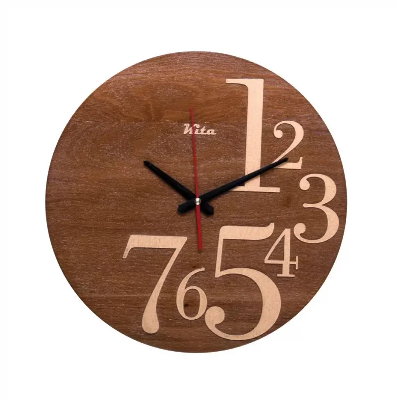 ساعت دیواری چوبی کد CK604tc