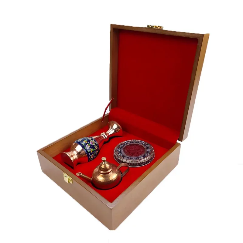 پک هدیه زعفران و صنایع دستی ماندگار کد PZ141