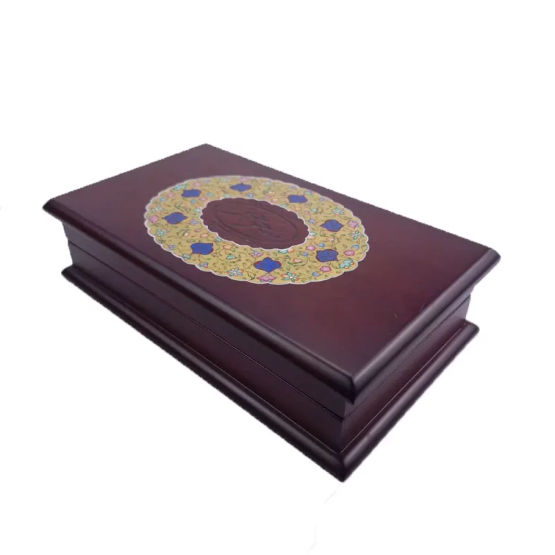 جعبه چوبی صنایع دستی زعفران نگارگری کد BW5512