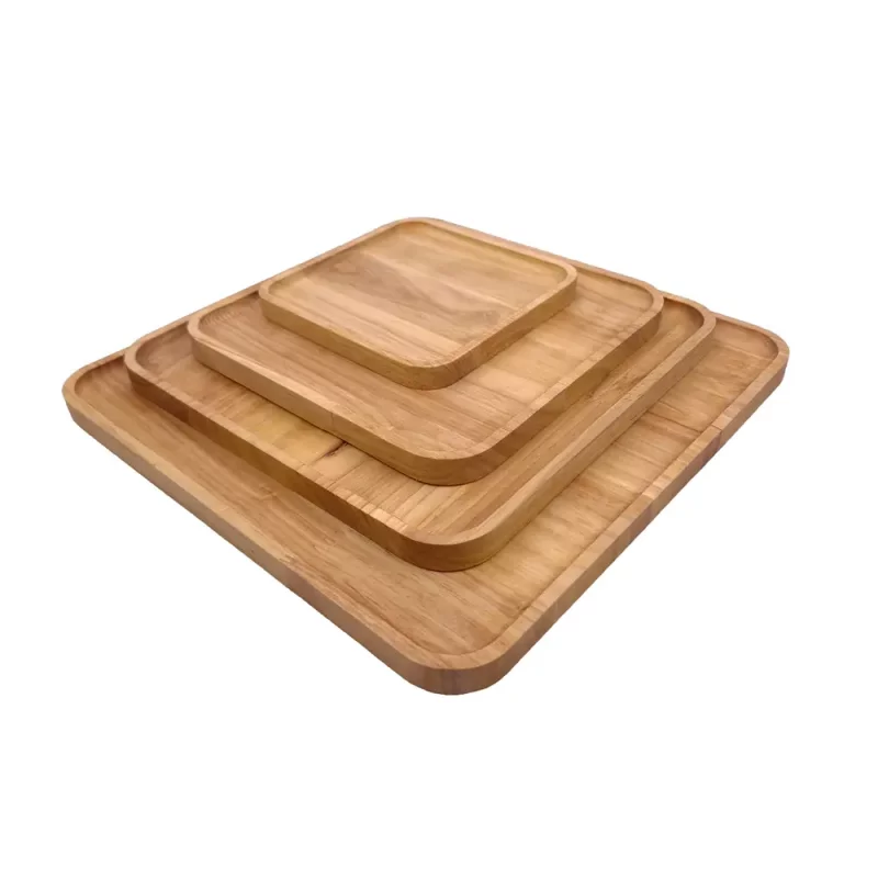 بشقاب مربع چوبی کد WD5596