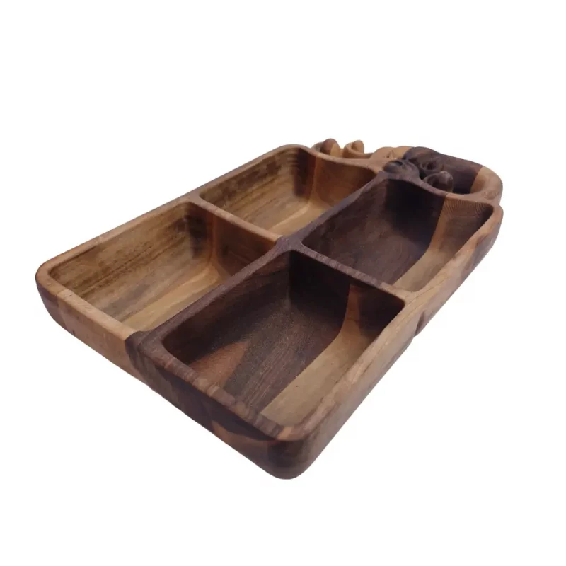 اردو خوری چهارخانه چوبی منبت مارال کد WD5669