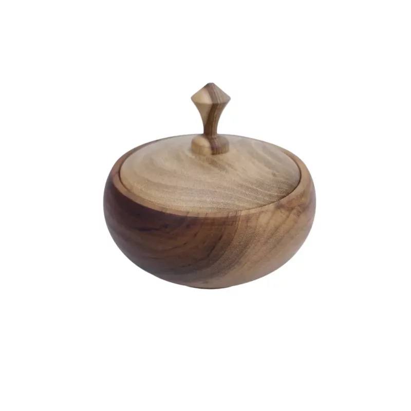 قندان خمره ای چوبی کد WD5643