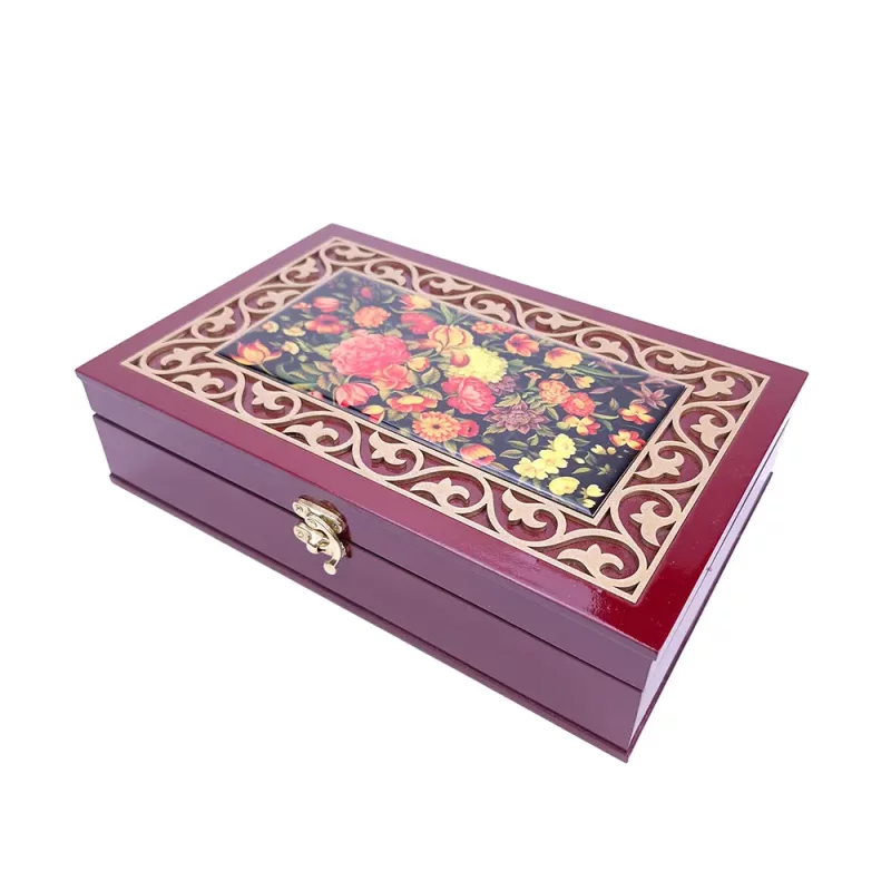 جعبه چوبی هدایا مدل گلدیس کد BW5521