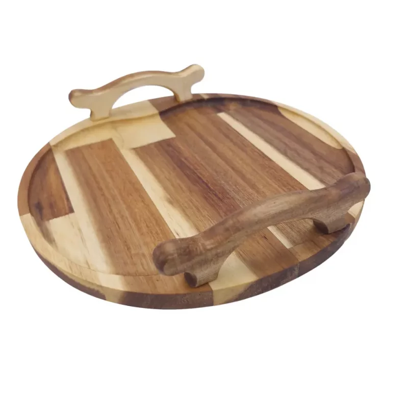 سینی گرد چوبی بزرگ کد WD5629