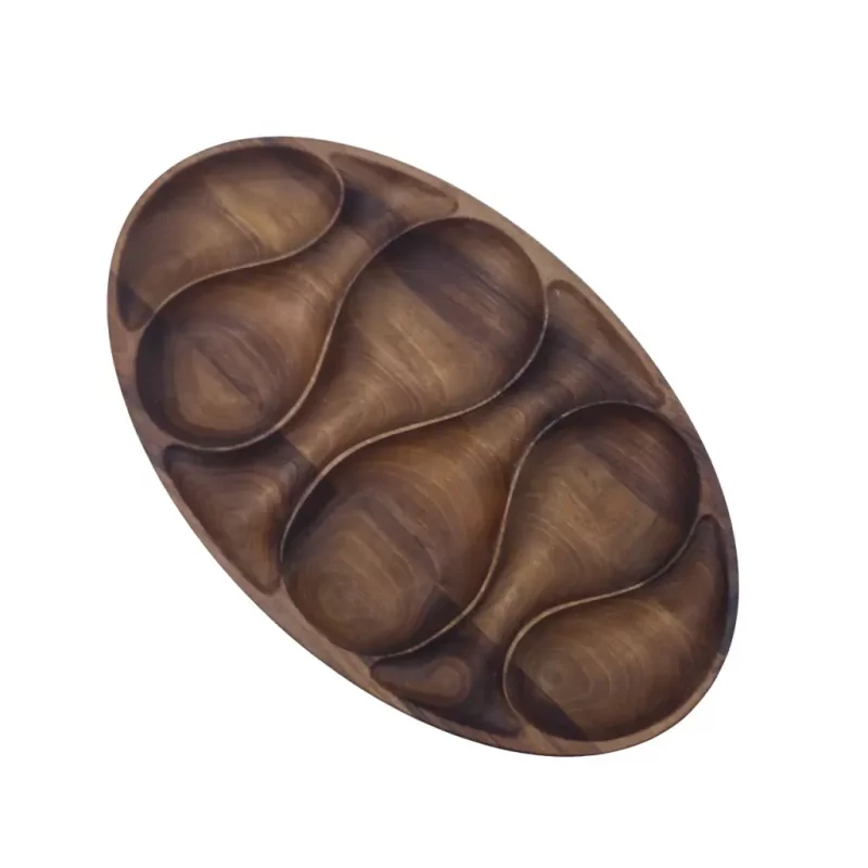 اردو خوری طرح بیضی مارپیچ چوبی کد WD5689