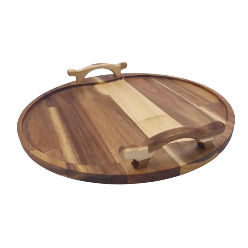 سینی گرد چوبی  کوچک کد WD5630