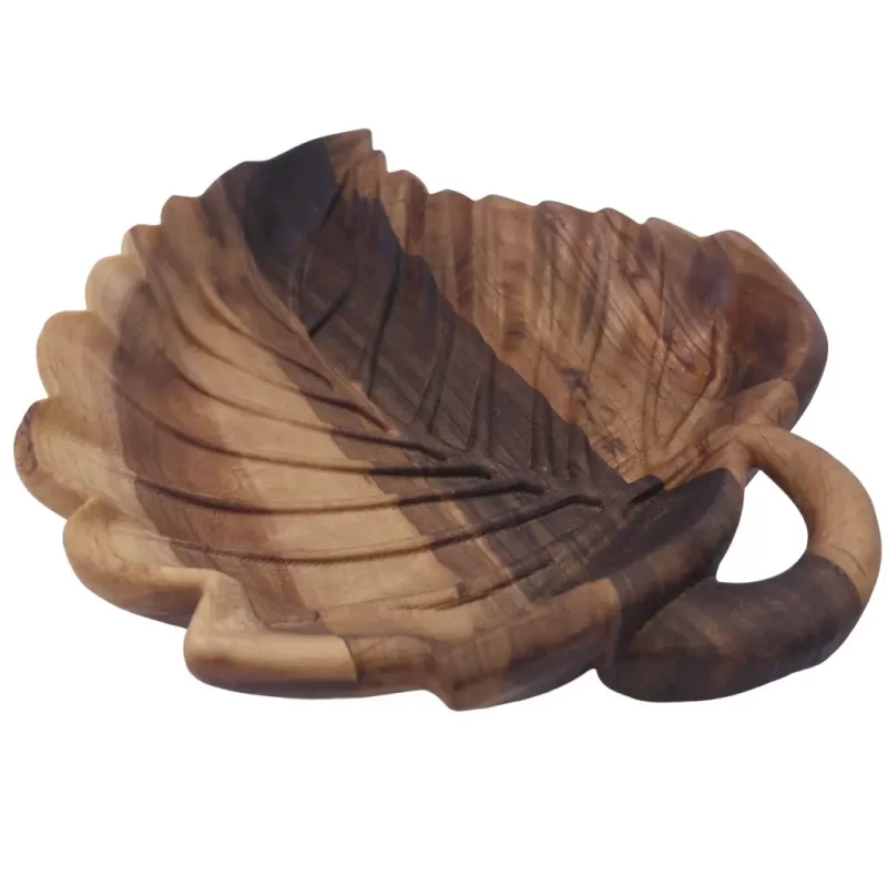 اردو خوری چوبی طرح برگ رگه دار کد WD5690