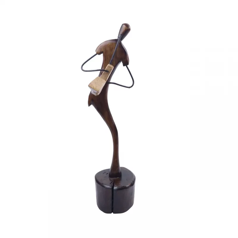 مجسمه نوازنده مرد چوبی کد WD5953
