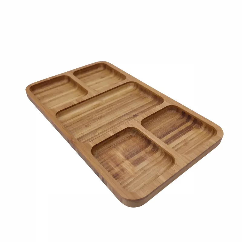 اردوخوری مستطیل پنج خانه چوبی کد WD5796