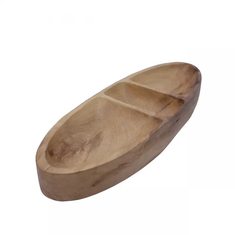 اردوخوری سه خانه چوبی مدل قایق کد WD5799