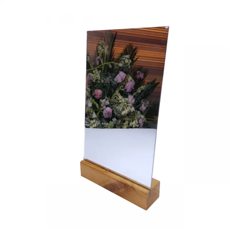 آینه چوبی رومیزی ساده کد WD6015