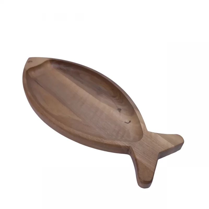 ظرف پذیرایی چوبی مدل ماهی کد WD5802