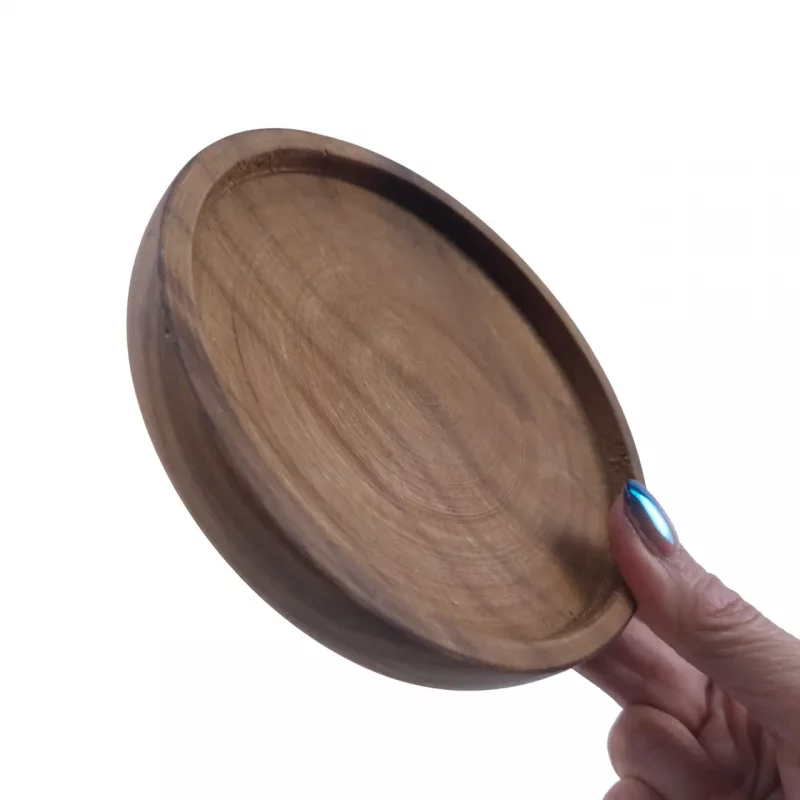 زیر لیوانی چوبی گرد کد WD6105