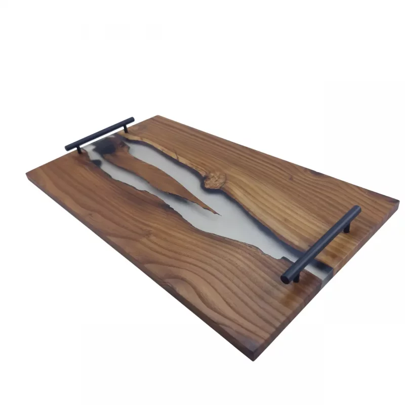 سینی چوب و رزین 50 سانت کد WD6125