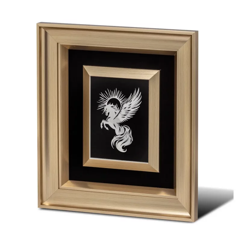 تابلو معرق طرح اسب بالدار  کد BO5517