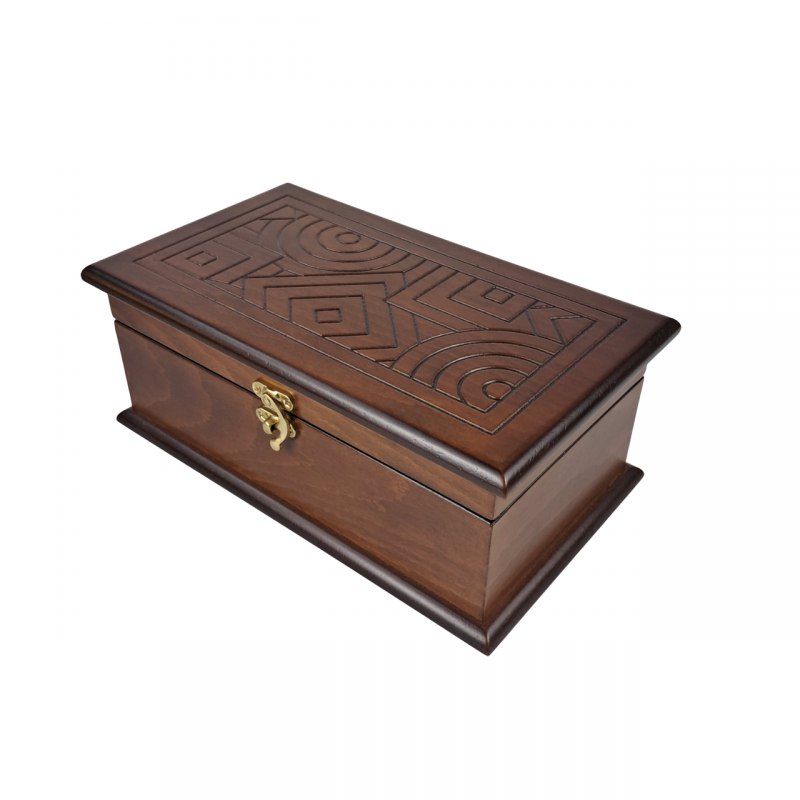 جعبه قاشق و چنگال  طرح هندسی کد BT054