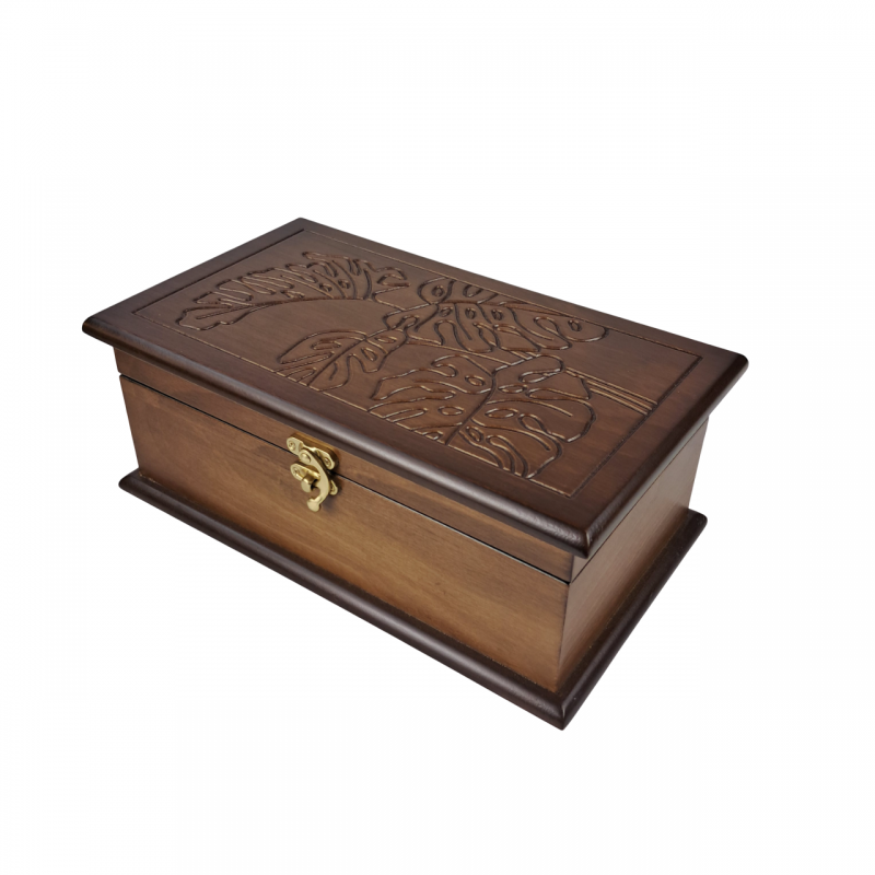 جعبه قاشق و چنگال طرح برگ کد BT053