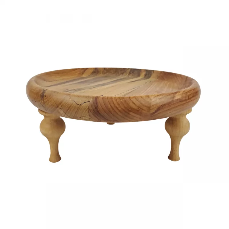 شیرینی خوری چوبی سه پایه قطر 25 کد WD6201