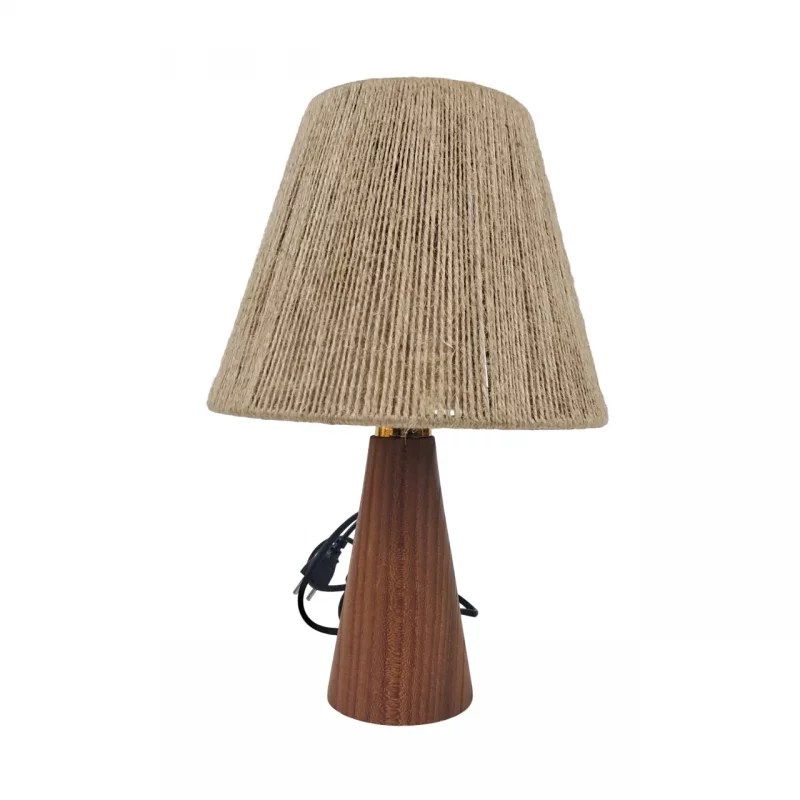 آباژور چوبی رومیزی مخروطی کد WD6203