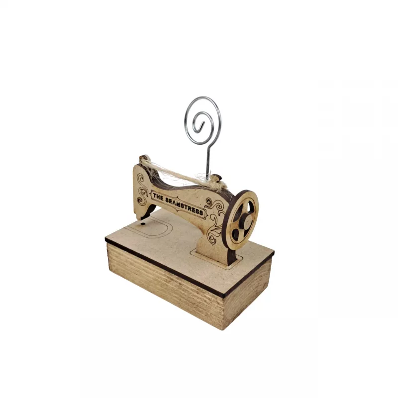 هولدر عکس چوبی طرح چرخ خیاطی کد WD6207