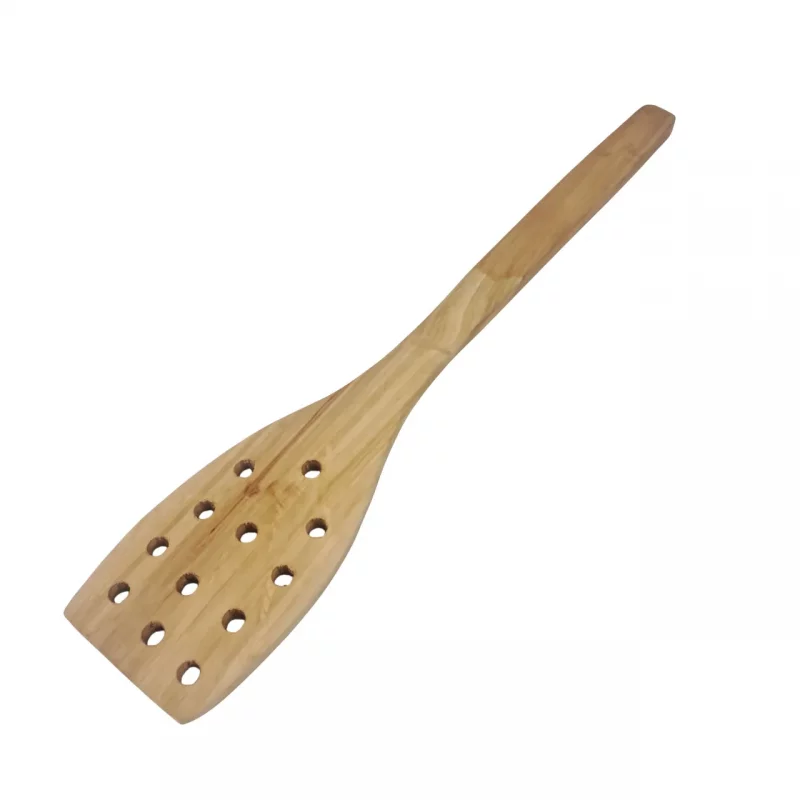 کفگیر چوبی سوراخ دار 30 سانت کد WD6220