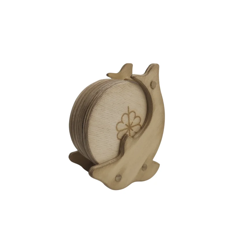 ست زیر لیوانی چوبی طرح دلفین  کد WD6258