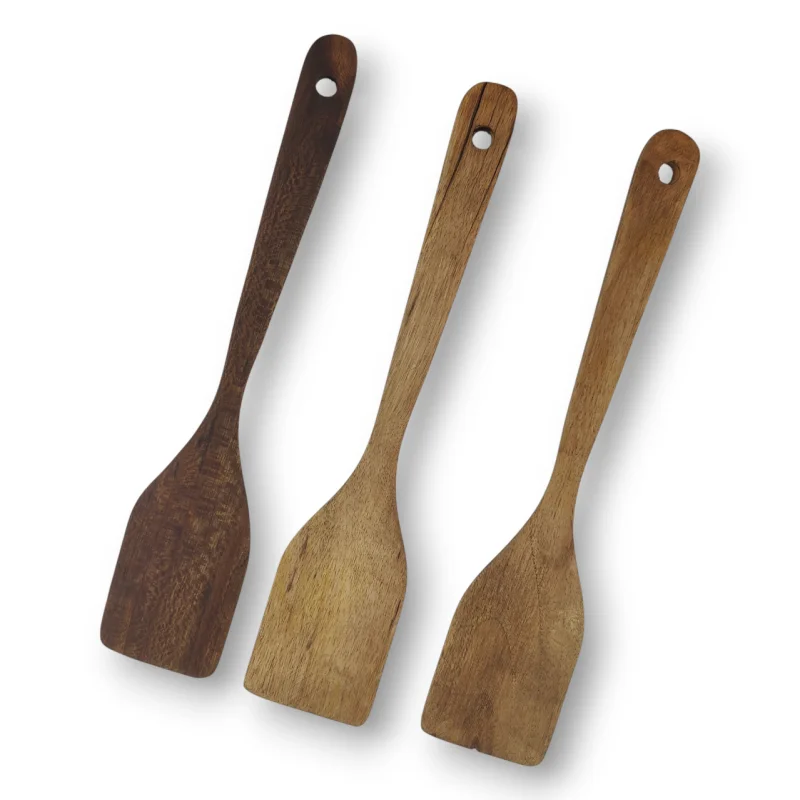 کفگیر چوبی تخت 30 سانت کد WD6103