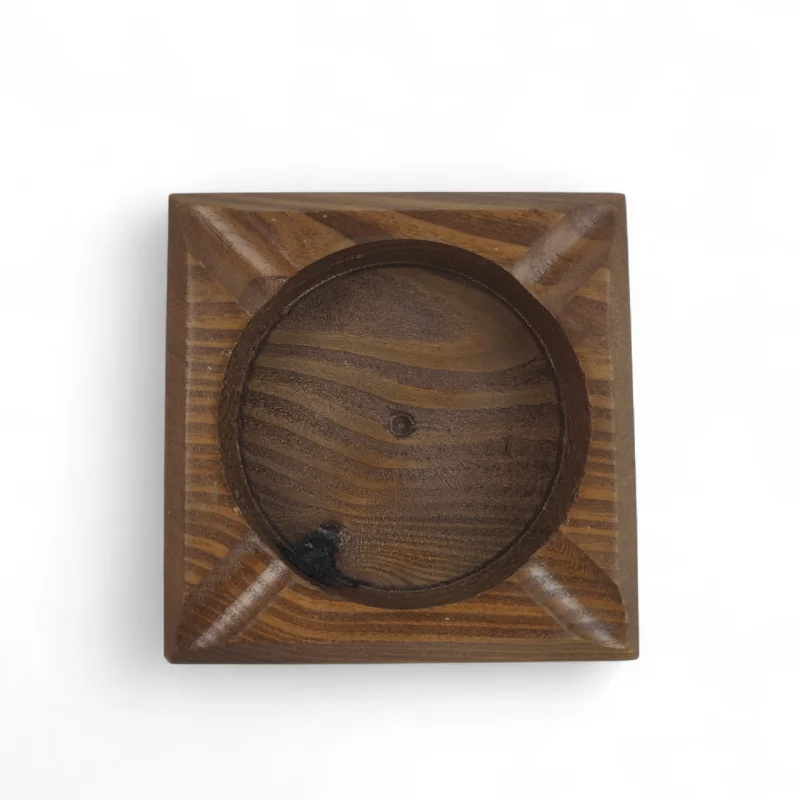 زیرسیگاری چوبی طرح مربع کد WD6271