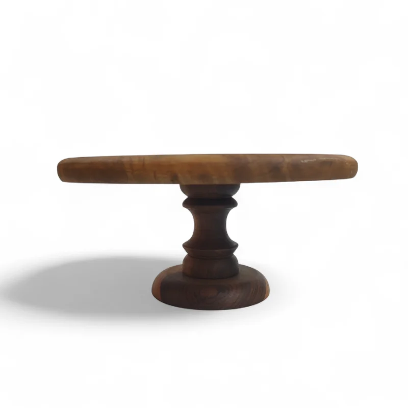 شیرین خوری گرد پایه دار چوبی در چند سایز کد WD6275